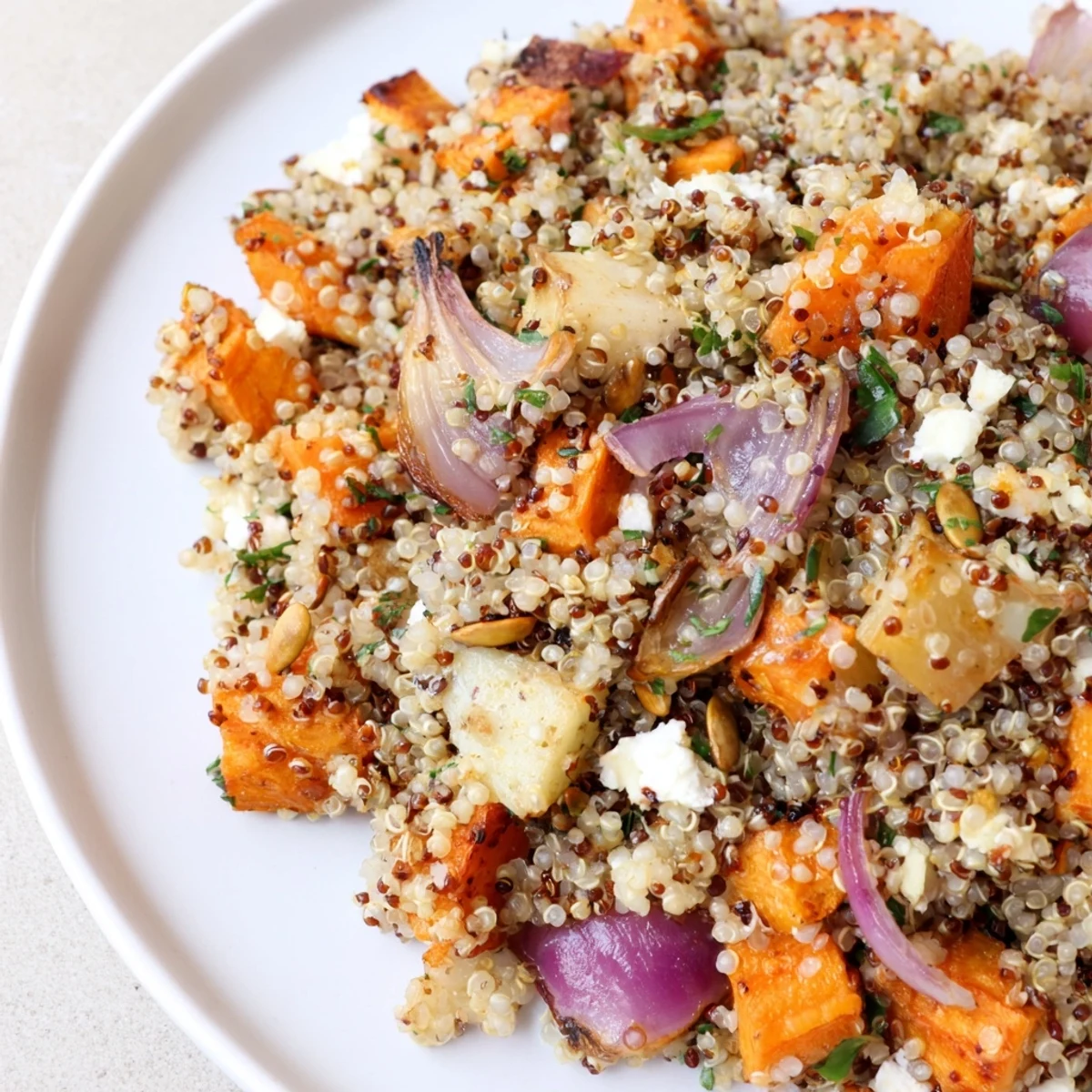 Warm Quinoa Root Vegetables
