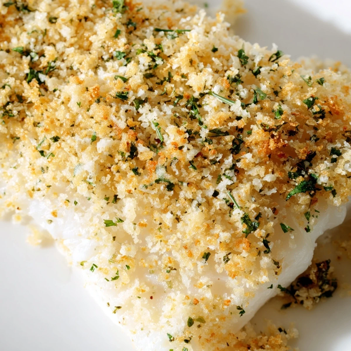 Baked Cod Lemon Herb Panko
