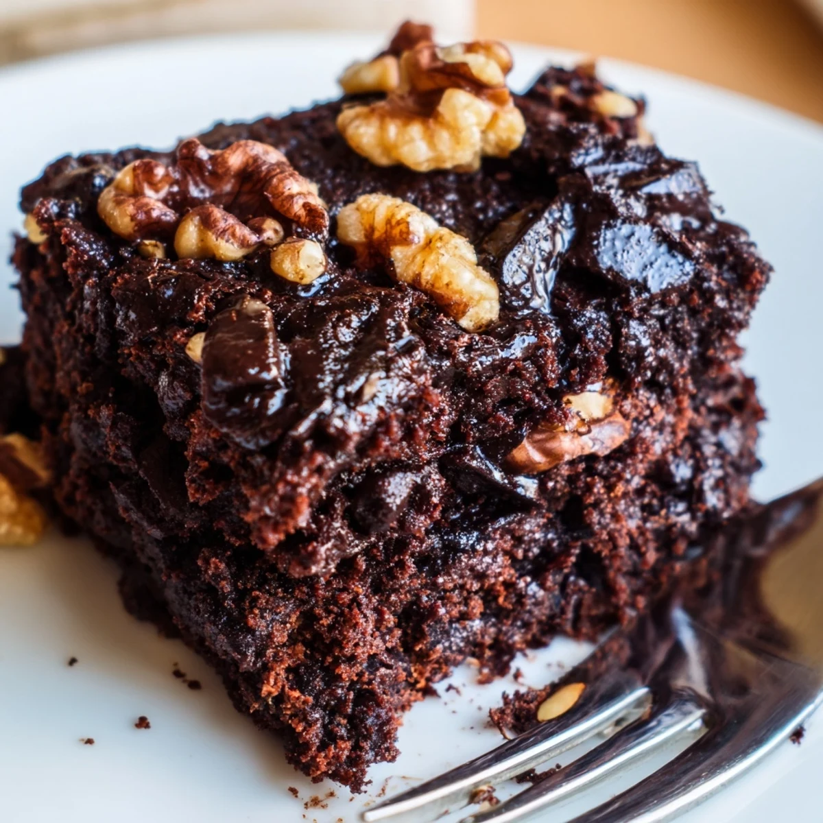 Fudgy Gluten-Free Almond Flour Brownies on a cooling rack, with a chewy center and slightly crackled top, ready to slice.  