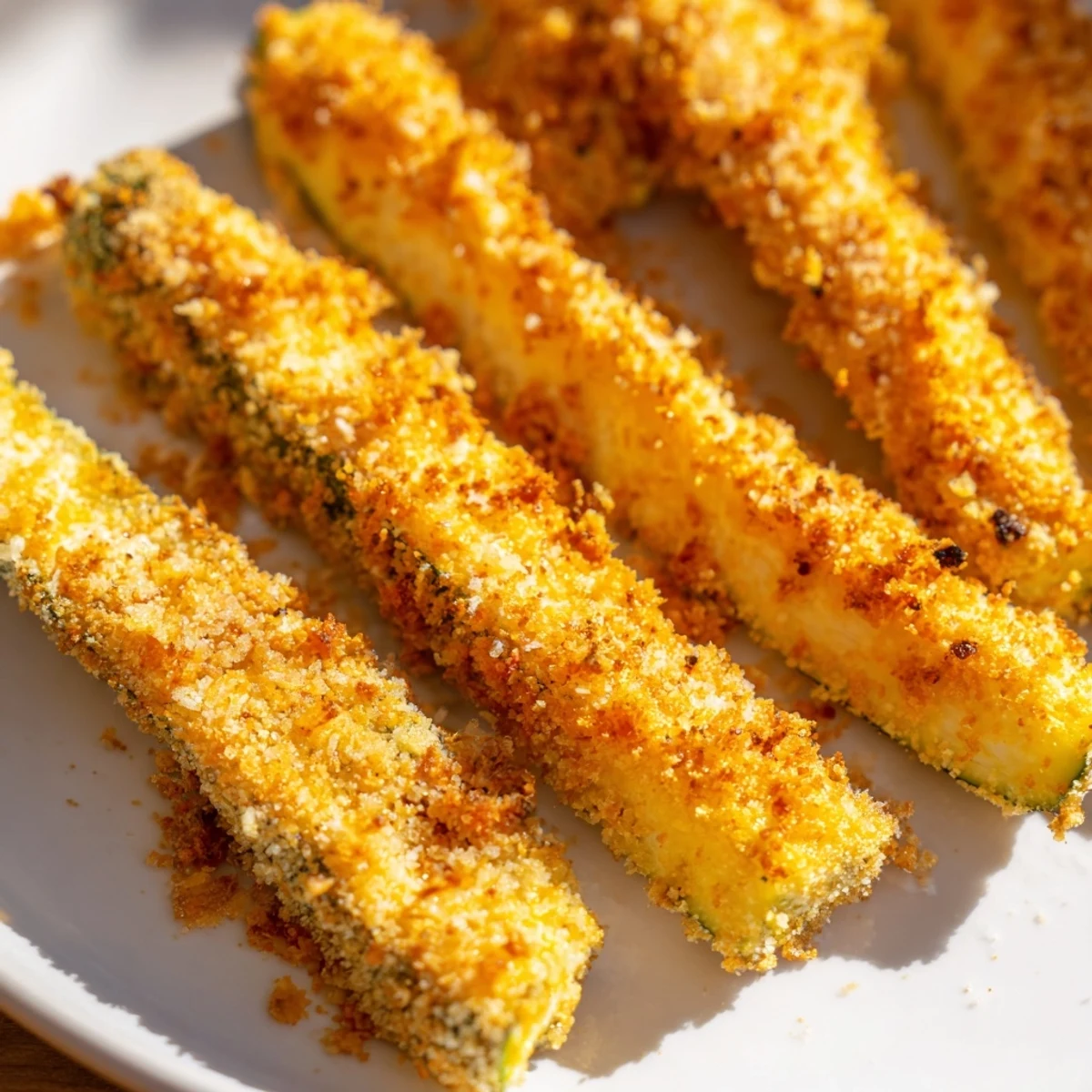 A close-up photo of Keto Baked Parmesan Zucchini Fries served with a small bowl of sugar-free marinara dipping sauce, perfect for a keto-friendly appetizer.