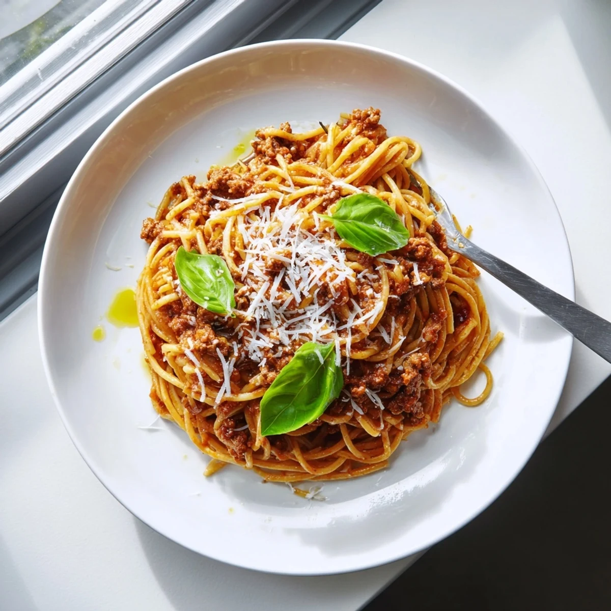The Bear Spaghetti features thick tomato sauce coating pasta in a rustic Italian bowl.