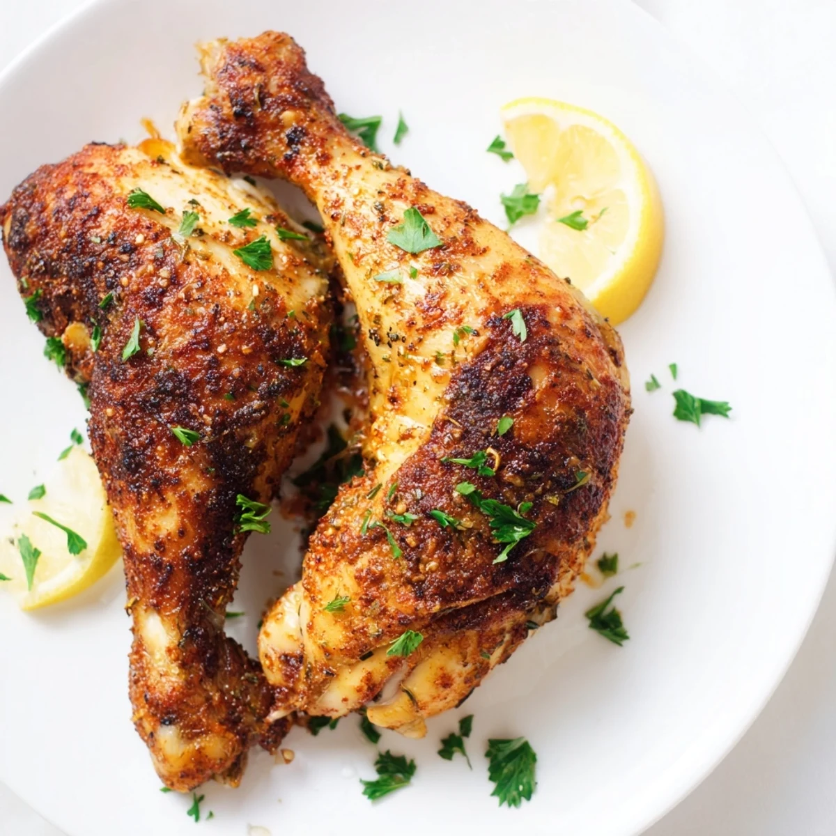Golden brown buttermilk roasted chicken pieces with crispy skin on a wire rack