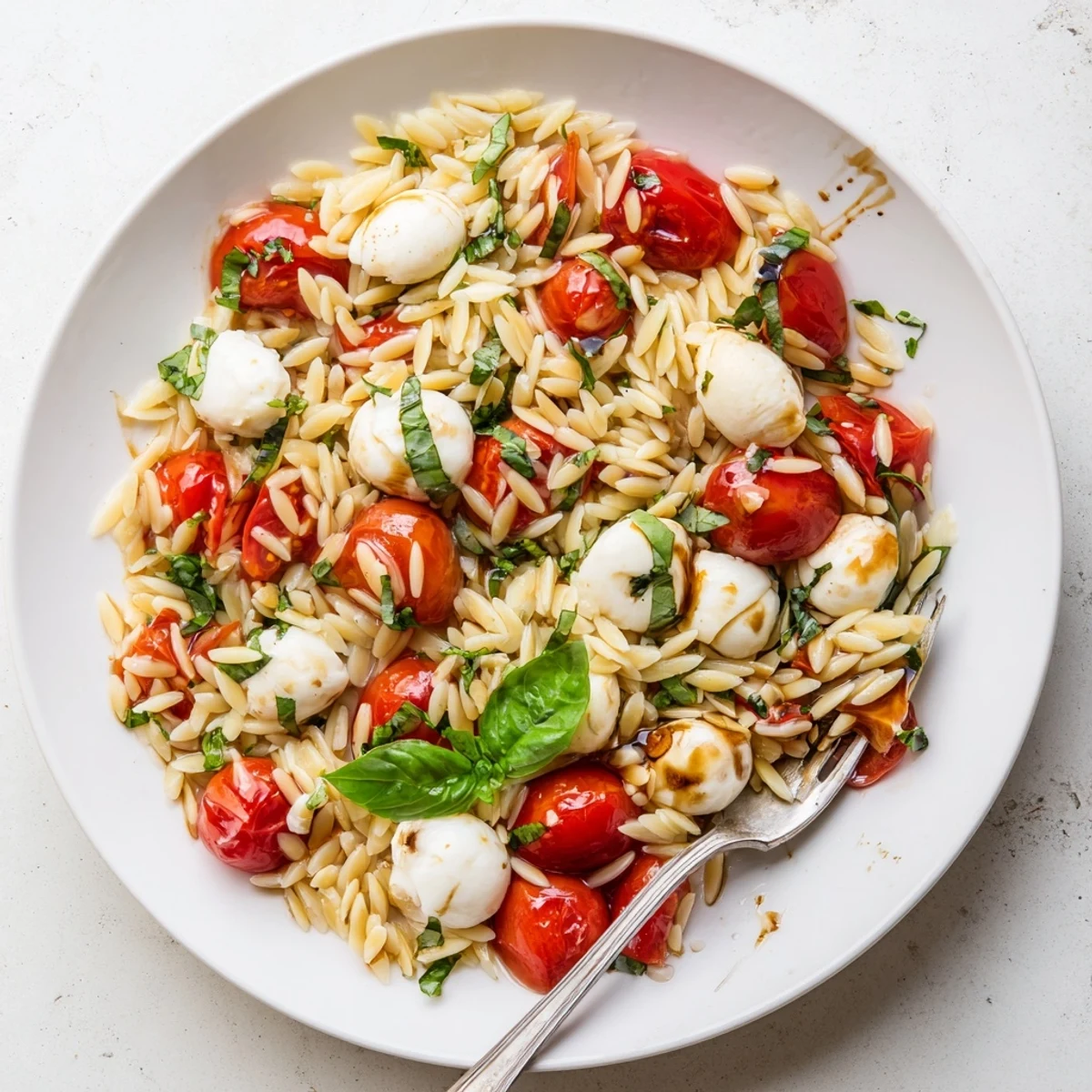 Caprese Orzo Pasta Salad