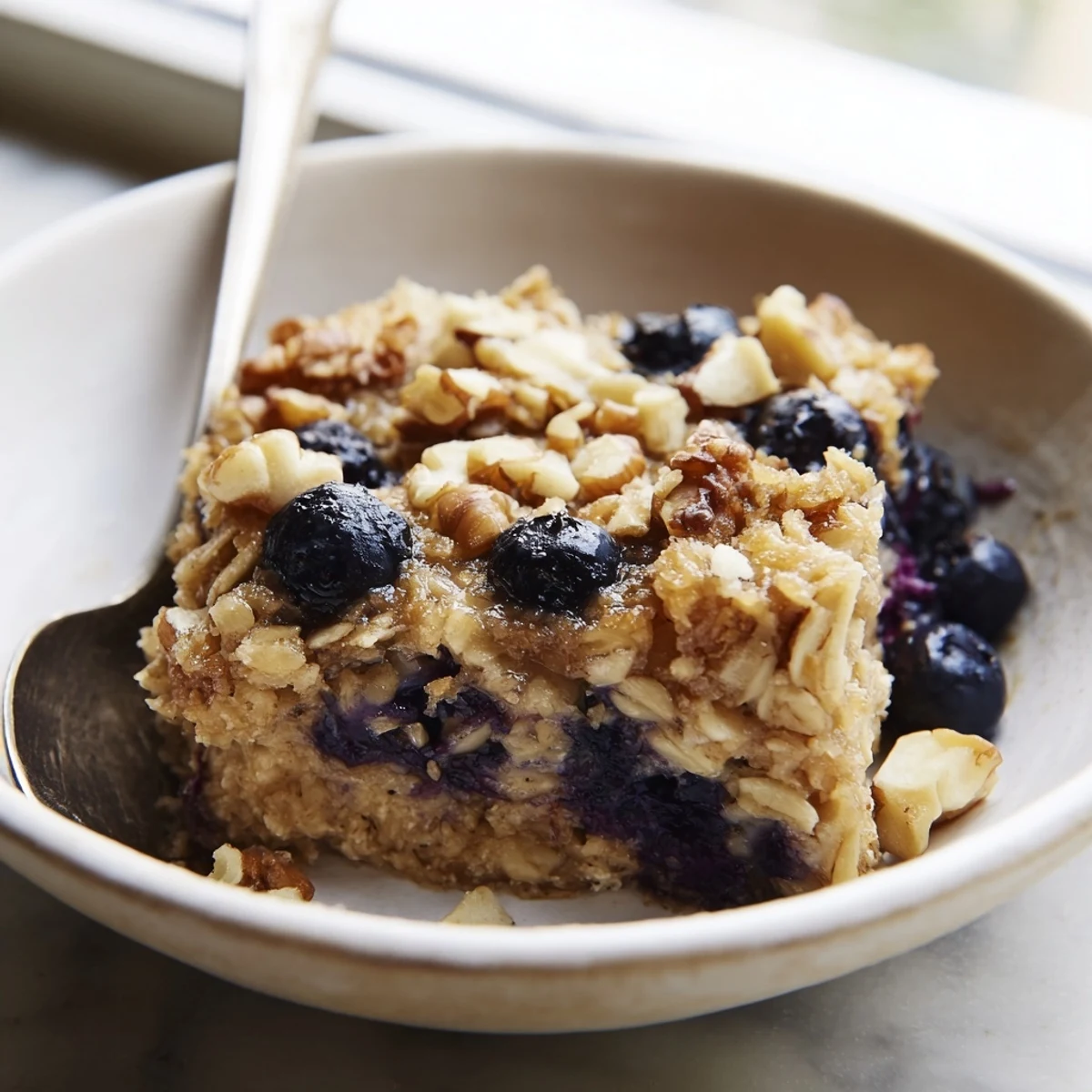 Lemon Blueberry Baked Oatmeal