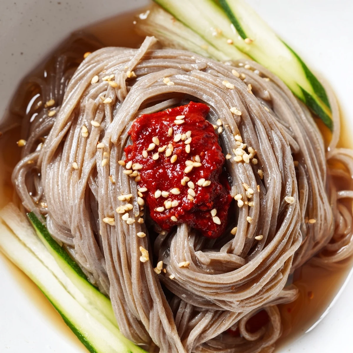 Korean Naengmyeon Cold Noodles