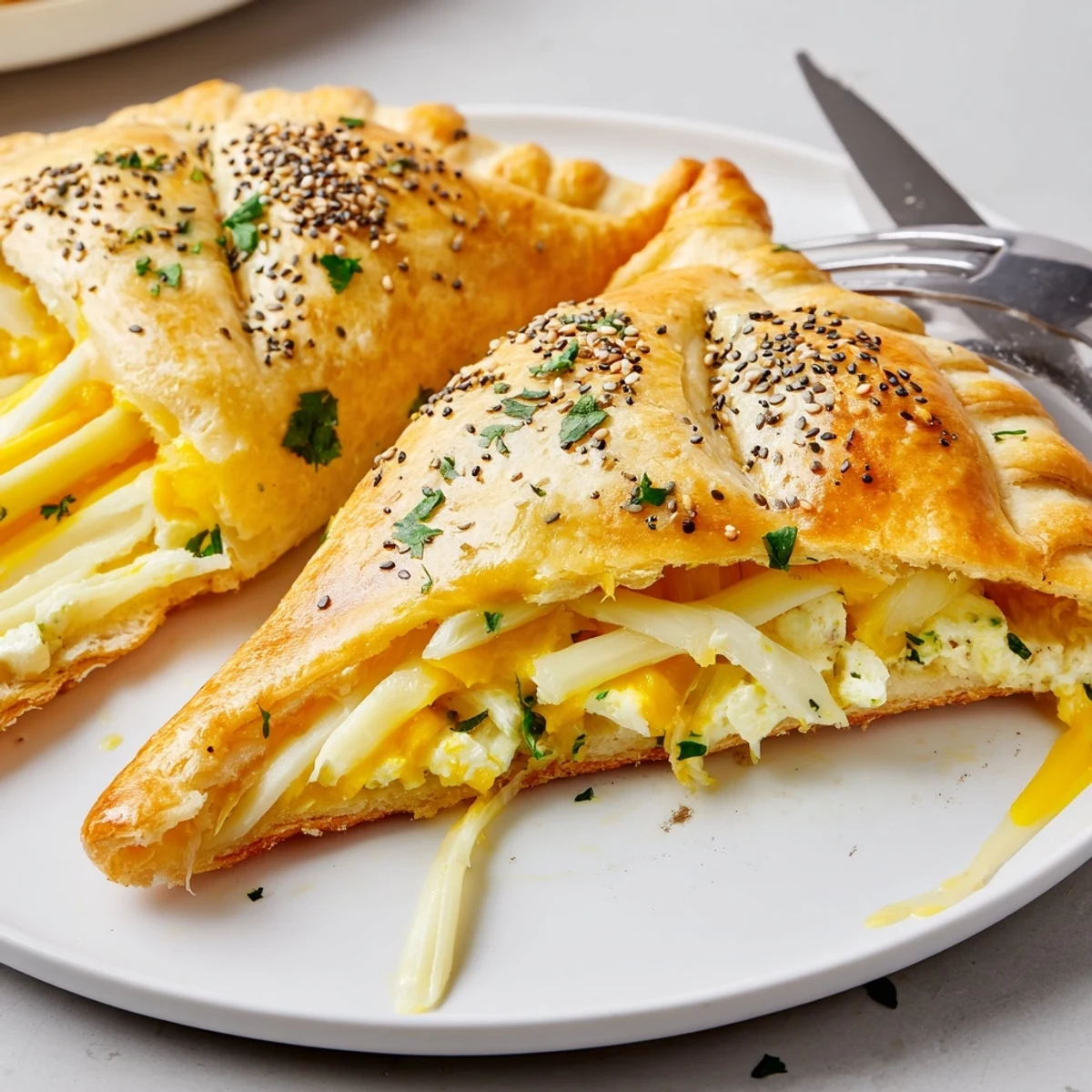 Cheese Fatayer Recipe served with fresh mint and juicy cherry tomatoes