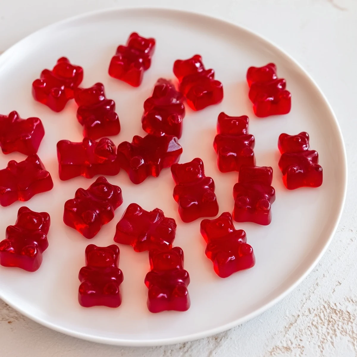 Close-up of heart-shaped homemade raspberry gummy snacks glistening under natural light, made with real fruit and gelatin for a naturally sweet treat