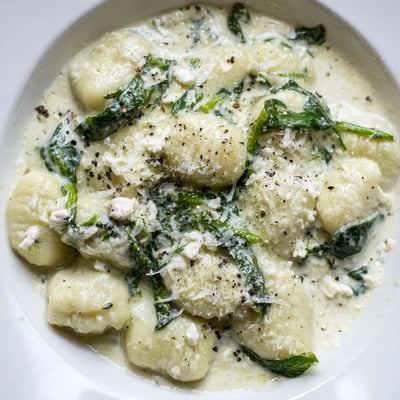 Creamy Gnocchi With Spinach And Feta