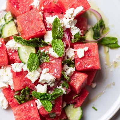 Watermelon Feta Mint Salad