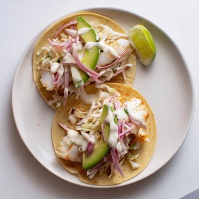Baked Cod Fish Tacos