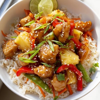Pineapple Chicken Rice Bowl