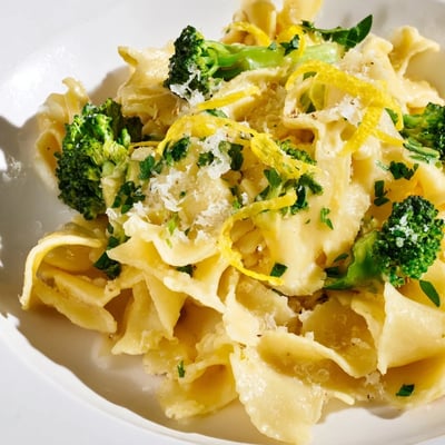 Mafaldine Limone with Broccoli